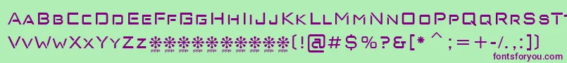 NeoLatinaDemoFfp Font – Purple Fonts on Green Background