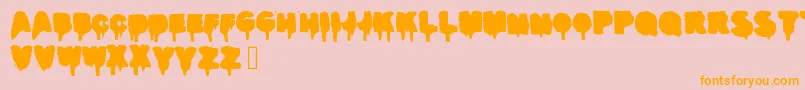 Realgraffiti Font – Orange Fonts on Pink Background