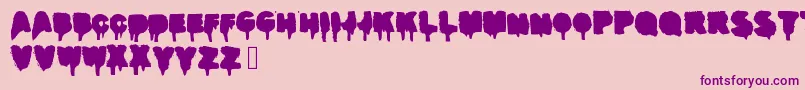 Realgraffiti Font – Purple Fonts on Pink Background