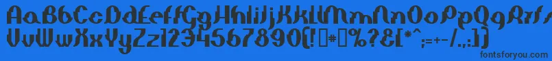 ElephantManBold Font – Black Fonts on Blue Background
