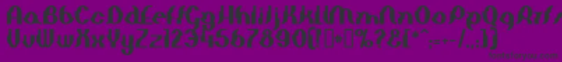 ElephantManBold Font – Black Fonts on Purple Background