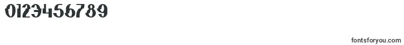 ElephantManBold-Schriftart – Schriften für Zahlen und Nummern