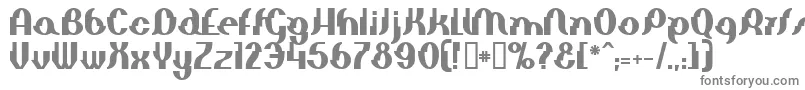 フォントElephantManBold – 白い背景に灰色の文字