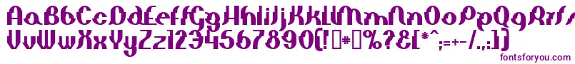 ElephantManBold Font – Purple Fonts on White Background