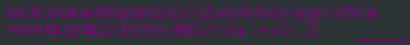 Шрифт Lltippa – фиолетовые шрифты на чёрном фоне