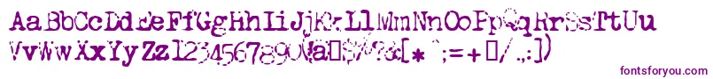 Lltippa Font – Purple Fonts on White Background