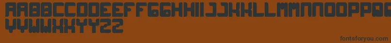 Wayner Font – Black Fonts on Brown Background