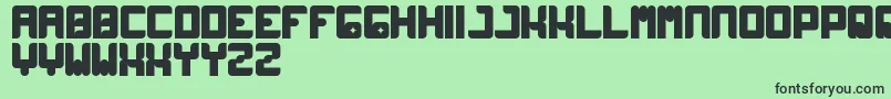 Wayner Font – Black Fonts on Green Background