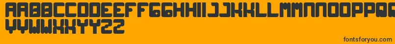 Wayner Font – Black Fonts on Orange Background