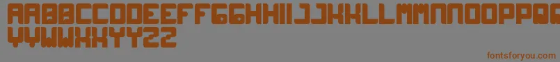 Wayner Font – Brown Fonts on Gray Background