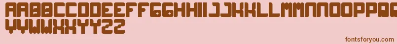 Wayner Font – Brown Fonts on Pink Background
