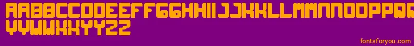 Wayner Font – Orange Fonts on Purple Background