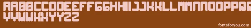 Wayner Font – Pink Fonts on Brown Background