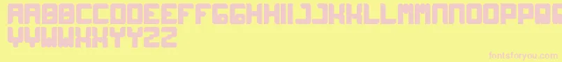 Wayner Font – Pink Fonts on Yellow Background