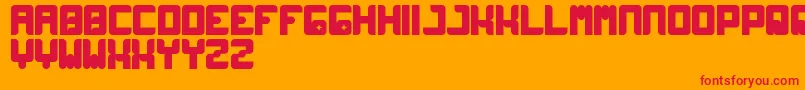Wayner Font – Red Fonts on Orange Background