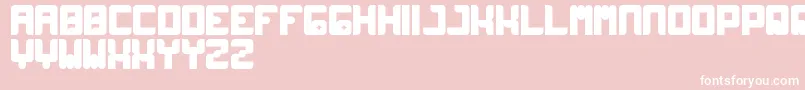 Wayner Font – White Fonts on Pink Background