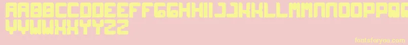 Wayner Font – Yellow Fonts on Pink Background