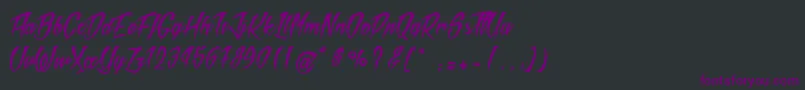 MadRats Font – Purple Fonts on Black Background