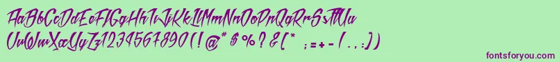 More about MadRats Font MadRats Font – Purple Fonts on Green Background