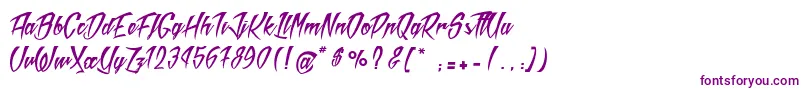 MadRats Font – Purple Fonts on White Background