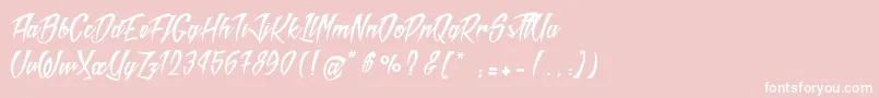 MadRats Font – White Fonts on Pink Background