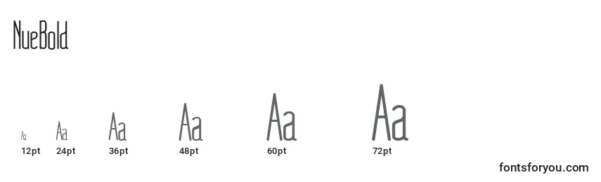 NueBold Font Sizes