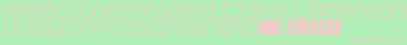 Spangled Font – Pink Fonts on Green Background