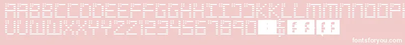 Spangled Font – White Fonts on Pink Background