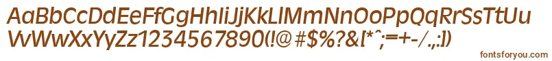 RavennaserialMediumItalic Font – Brown Fonts