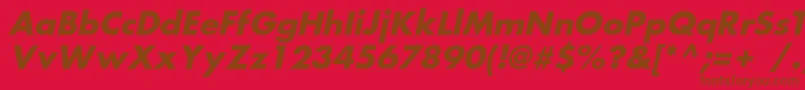 FortunecBolditalic Font – Brown Fonts on Red Background