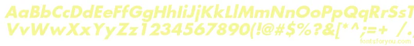 FortunecBolditalic-Schriftart – Gelbe Schriften