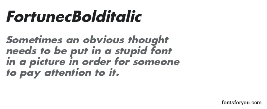 FortunecBolditalic Font