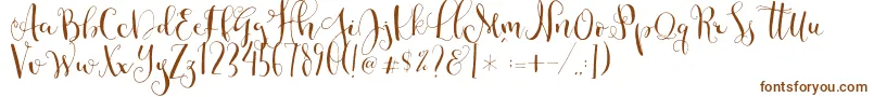 Cestlaisabellyalt Font – Brown Fonts on White Background