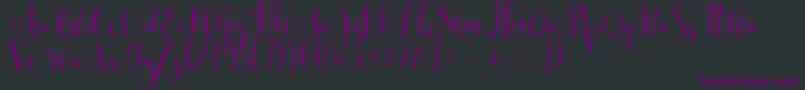 Cestlaisabellyalt Font – Purple Fonts on Black Background