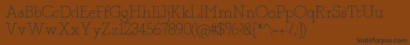 Fragmentcore Font – Black Fonts on Brown Background