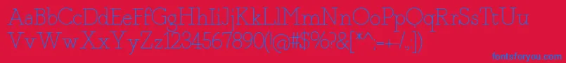 Fragmentcore Font – Blue Fonts on Red Background