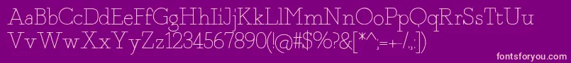 Fragmentcore Font – Pink Fonts on Purple Background