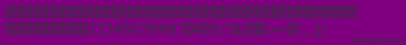 Symbolstd Font – Black Fonts on Purple Background