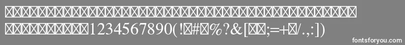 フォントSymbolstd – 灰色の背景に白い文字