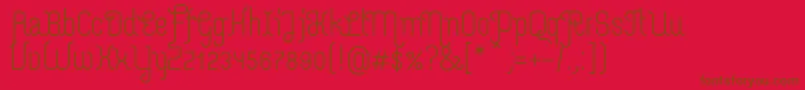 MerijntjeSemibold Font – Brown Fonts on Red Background