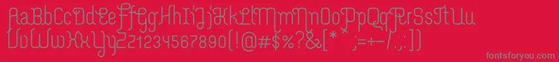 MerijntjeSemibold Font – Gray Fonts on Red Background