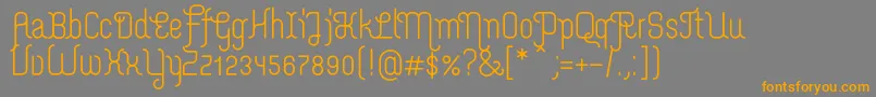 MerijntjeSemibold Font – Orange Fonts on Gray Background