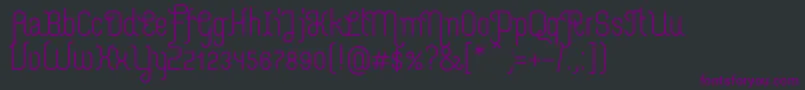 MerijntjeSemibold Font – Purple Fonts on Black Background