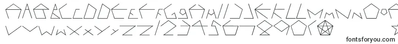 Шрифт Pentagron – популярные шрифты