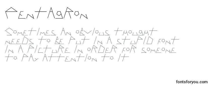 Обзор шрифта Pentagron (67599)