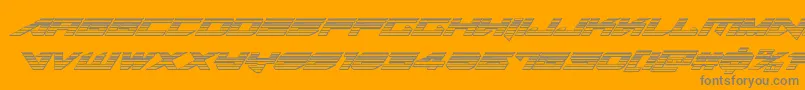 fuente Tarrgetchromeital – Fuentes Grises Sobre Fondo Naranja