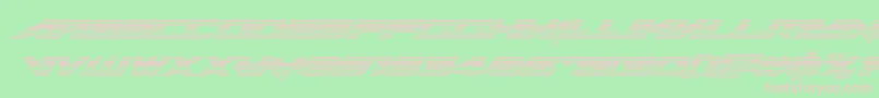 Tarrgetchromeital Font – Pink Fonts on Green Background