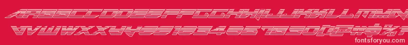Tarrgetchromeital Font – Pink Fonts on Red Background