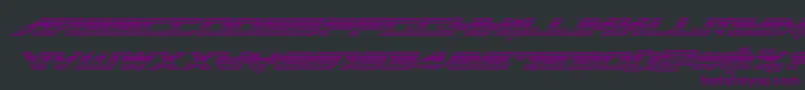 Tarrgetchromeital Font – Purple Fonts on Black Background