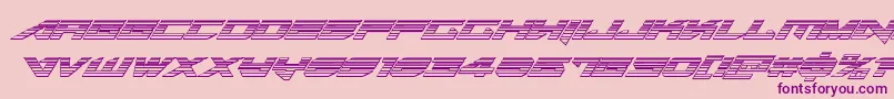 Tarrgetchromeital Font – Purple Fonts on Pink Background